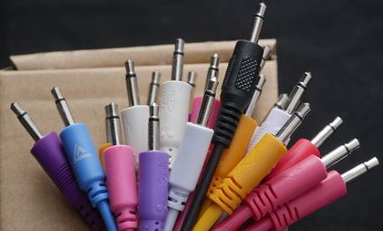 various-#4 20 eurorack patch leads plus